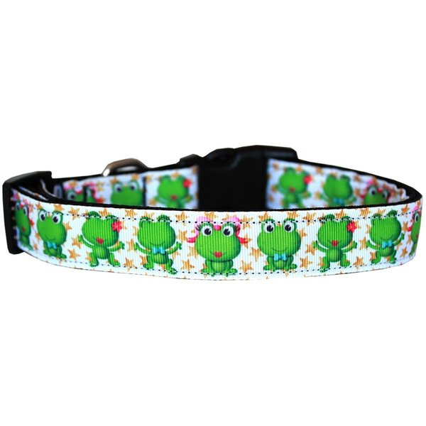 Pet Pal Happy Frogs Nylon Dog Collar - Small PE2619930